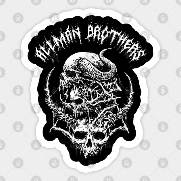 Allman brothers vintage Sticker by Zby'p